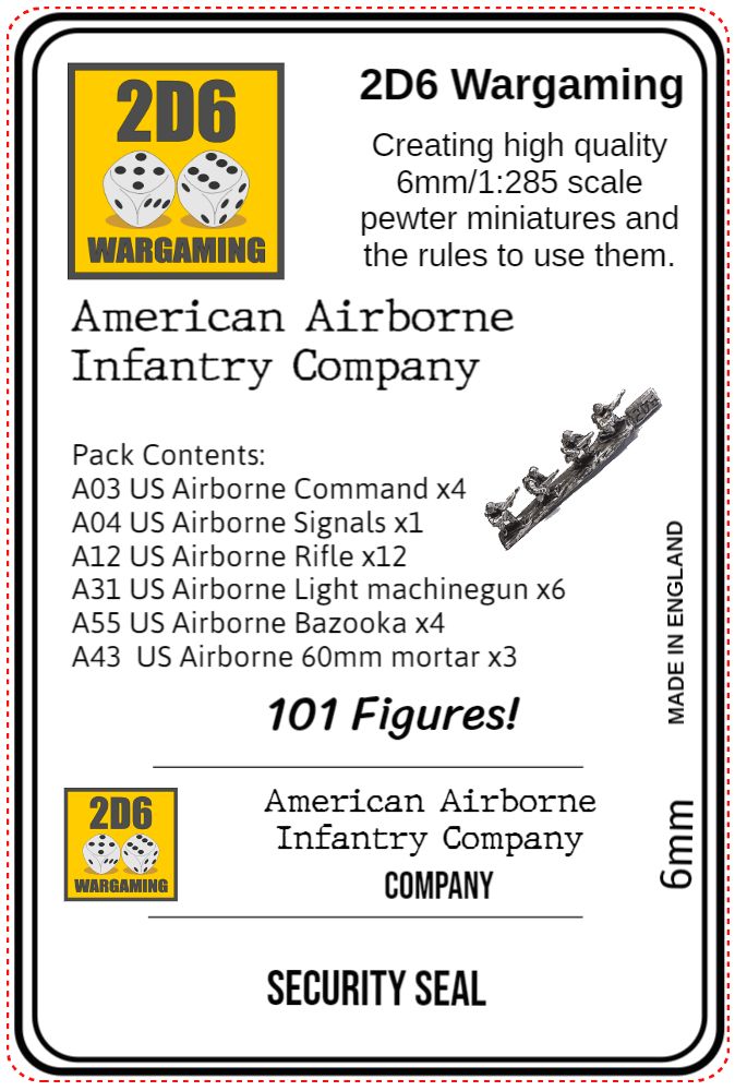 American Airborne Infantry Company PACK
