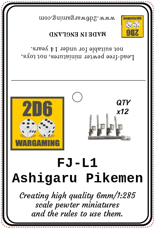 FJ-L1 Ashigaru Pikemen PACK