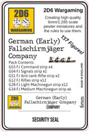 Ger Inf Fallschirmjäger Infantry Company (Early) PACK