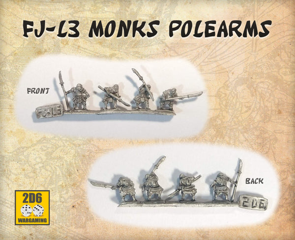 FJ-L3 Warrior Monks w/polearms PACK