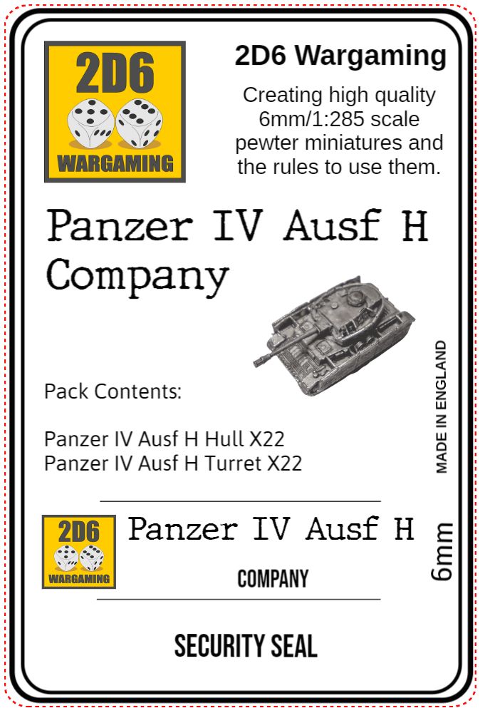 Panzer IV Ausf H Company PACK
