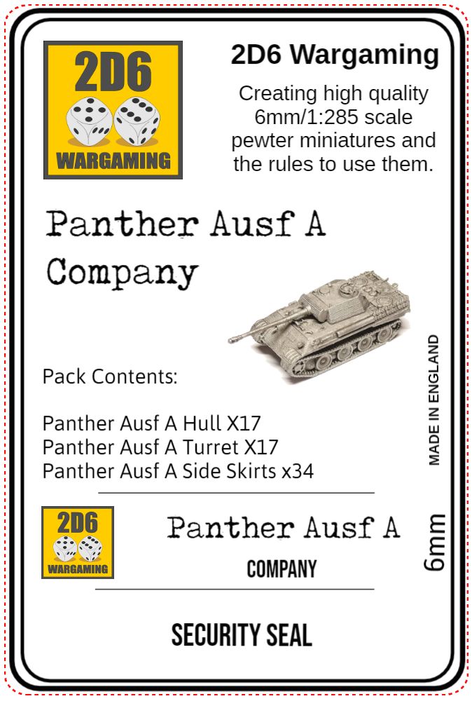 Ger Panther Ausf A Company PACK