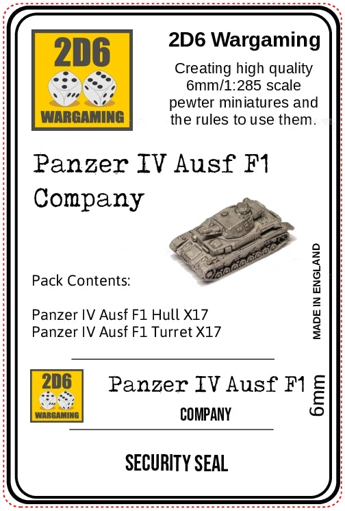 Panzer IV Ausf F1 Company PACK